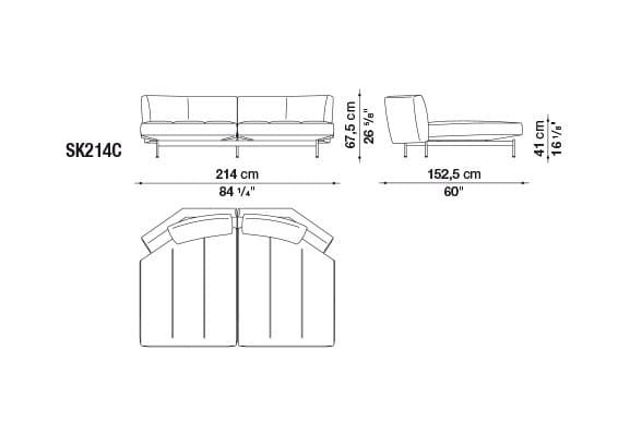 4-местный кожаный диван B&B Italia SAKé ARCH-00129422 - Вид №10
