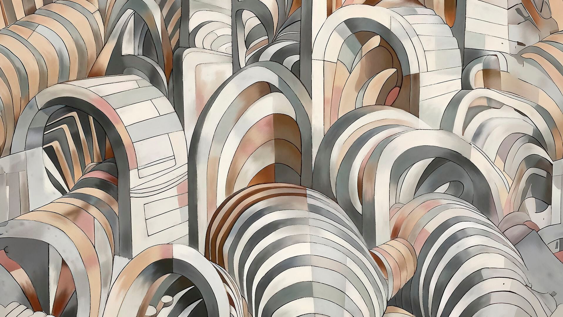 Обои из органического био-винила Wall&decò Современные обои 2025 года ARCH-00095373 - Вид №2