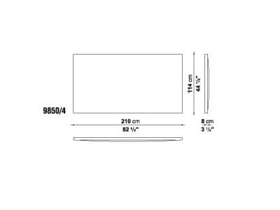 Двуспальная кровать из ткани с высоким изголовьем Maxalto Filemone ARCH-00126408 - Вид №9