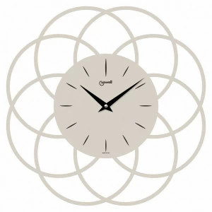 Часы настенные дизайнерские 50 см бежевые Lowell LOWELL  00-3872976 Бежевый