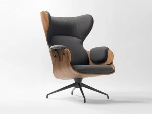 BD Barcelona Design Мягкое кресло из ткани с высокой спинкой Showtime