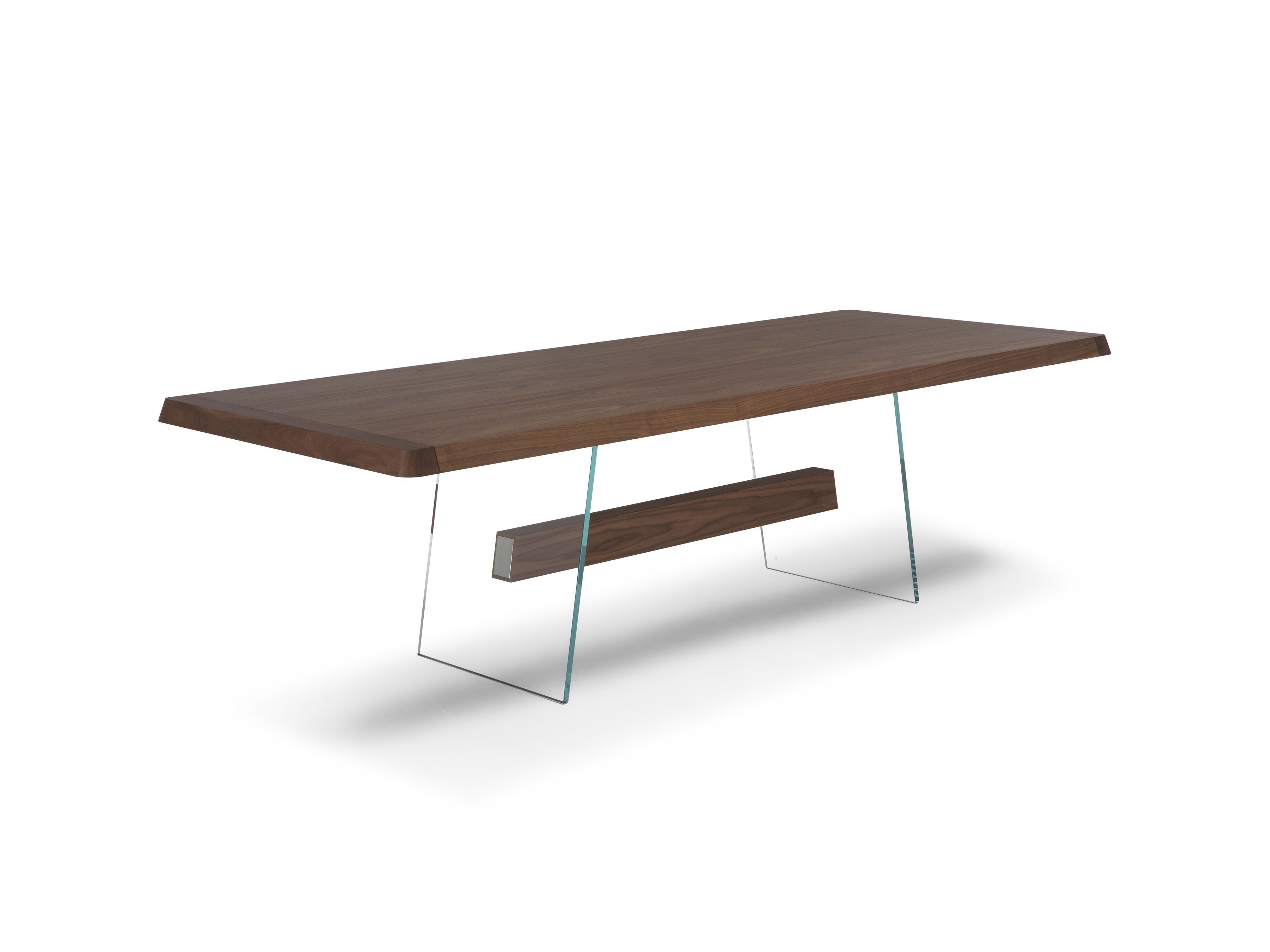 Прямоугольный стол из дерева и стекла Natuzzi Italia Phantom ARCH-00134688 - Вид №1