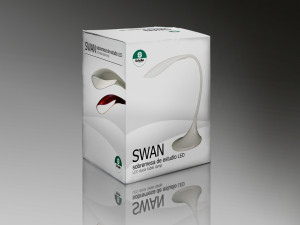 033958 Настольная лампа белая Schuller Swan