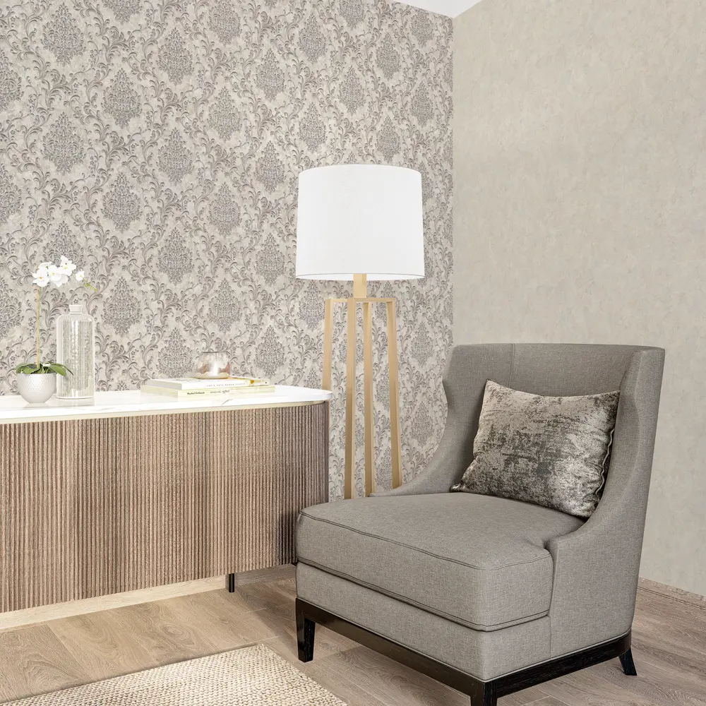 Обои флизелиновые Home Color Diamond бежево-голубые 1.06 м HC71781-26 STLM-2176104 - Вид №3