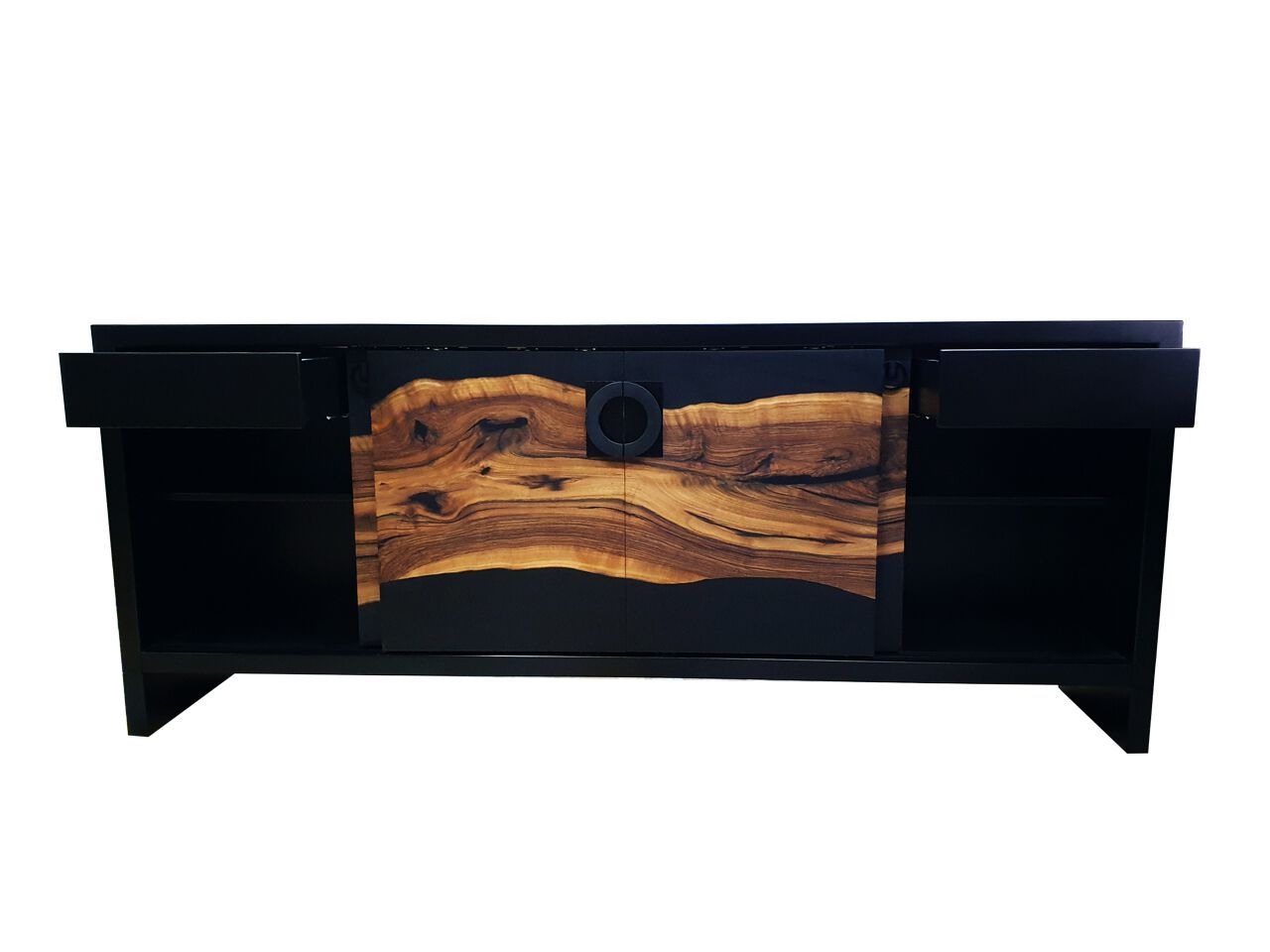 Шкаф из орехового дерева и смолы с раздвижными дверями Legnor LEG2408754 ARCH-00152838 - Вид №3