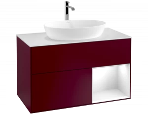 Villeroy&Boch Тумба под раковину Прямоугольная версия F781GFHB Finion Peony Matt Lacquer