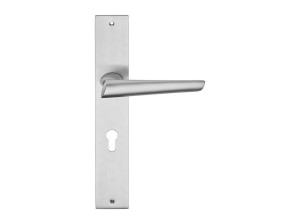 Латунная ручка на пластине