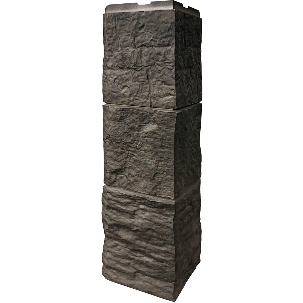 Угол наружный Fineber Блок цвет темно-серый STLM-2066513