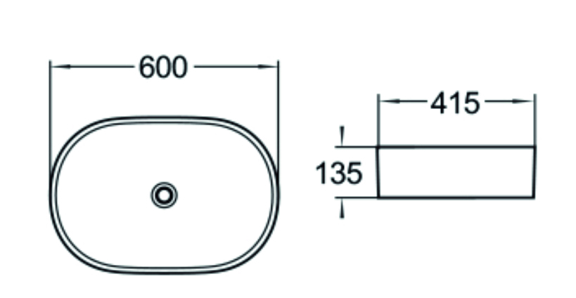 Раковина чаша SL-1028 SANTILINE  - Вид №1
