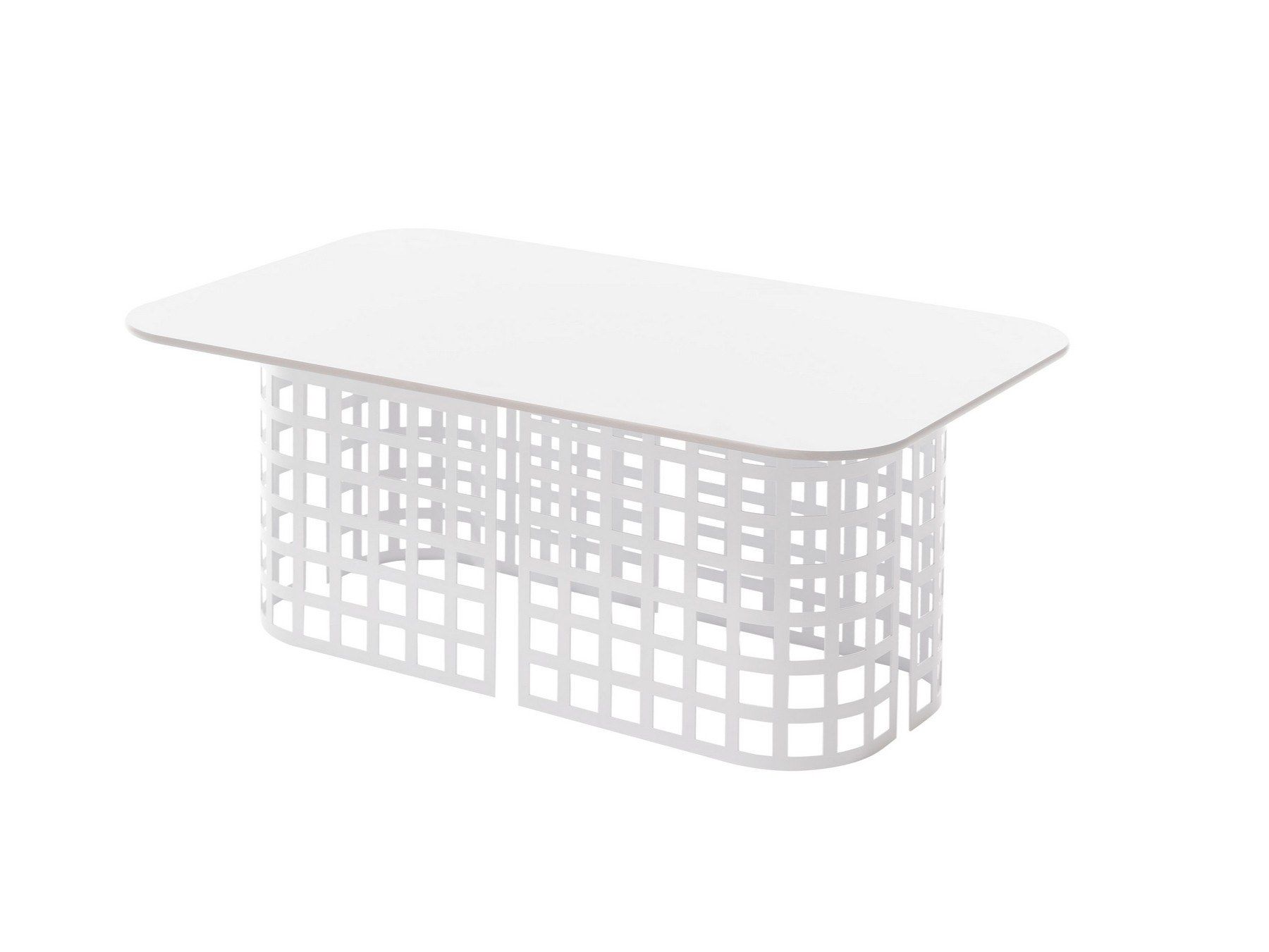 Садовый журнальный столик с верхом из HPL и железной основой SLIDE ARCH-00138484 - Вид №10
