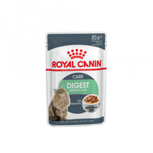 Т0055054 Корм для кошек Digest Sensitive с чувствительным пищеварением мясо в соусе пауч 85г ROYAL CANIN
