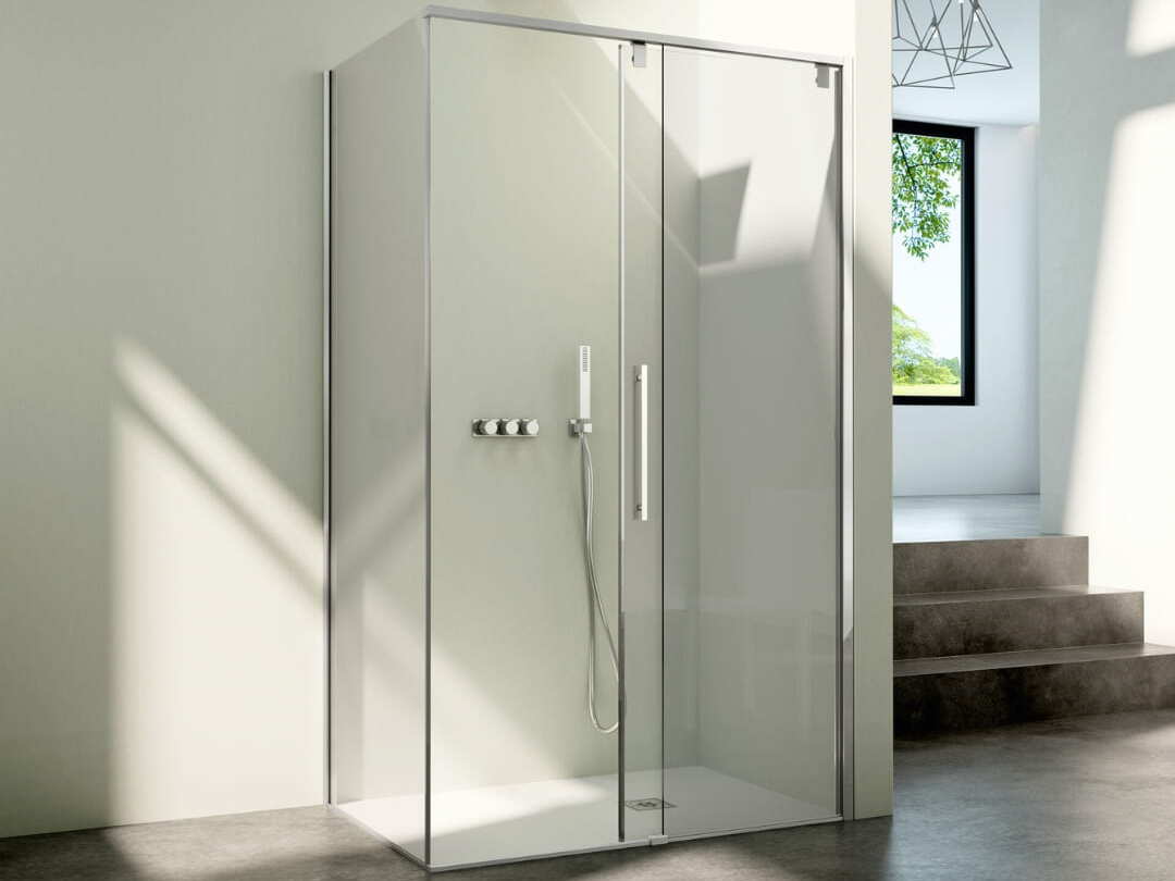 Алюминиевая и стеклянная угловая душевая кабина с раздвижной дверью CSA Box Doccia Азия ARCH-00080112