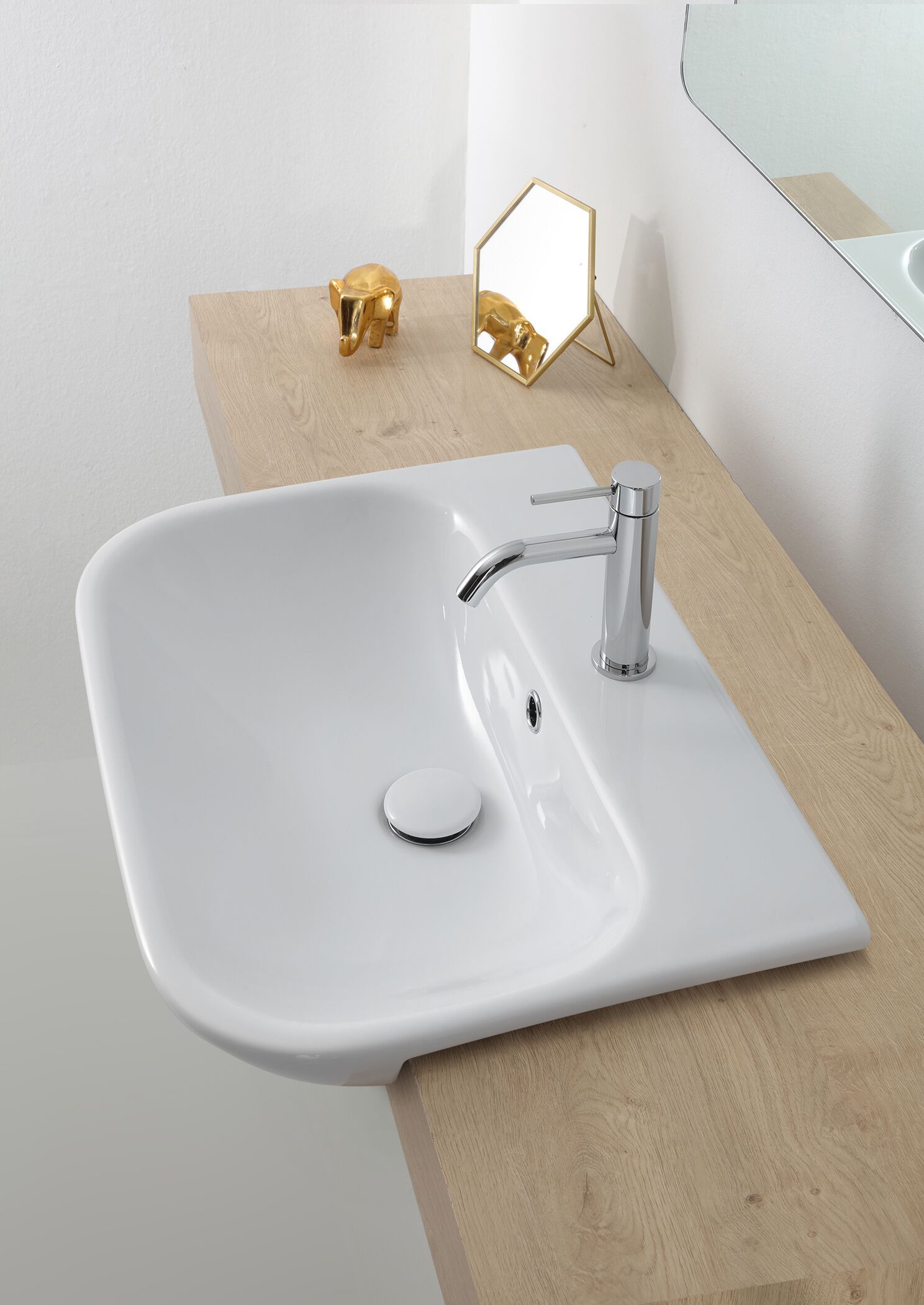 Керамическая раковина с переливом Olympia Ceramica CLEAR ARCH-00101658 - Вид №1