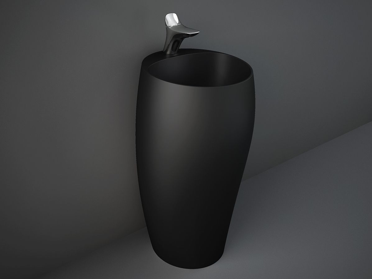 Керамическая отдельно стоящая раковина RAK Ceramics RAK-Cloud Matt Black ARCH-00069951