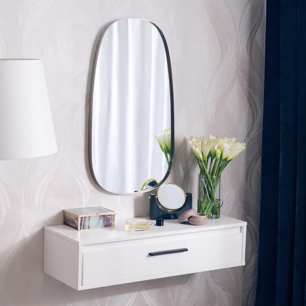 Зеркало декоративное KREAFORTA Glam Brass овальное 40x78 см металл цвет золотистый STLM-2181402 - Вид №10