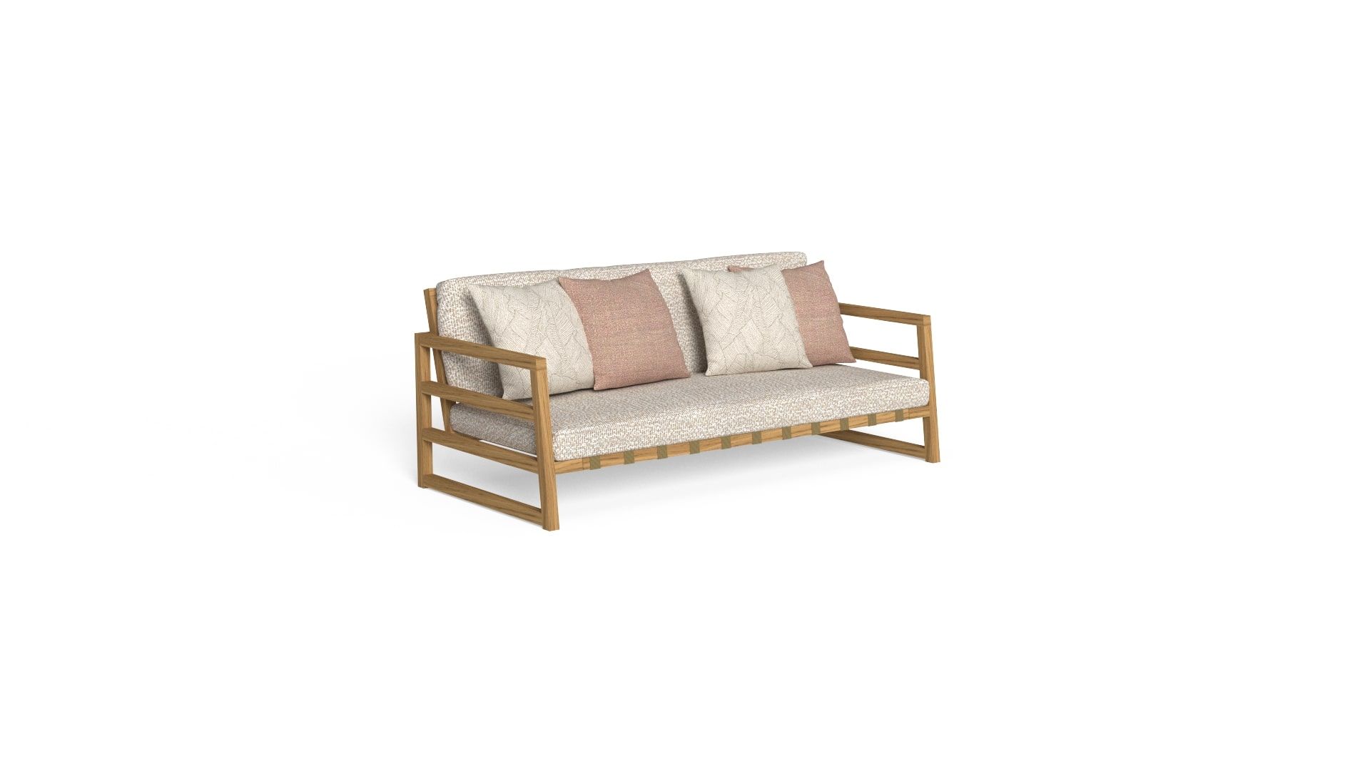 2-местный тканевый диван с каркасом iroko Talenti Alabama / Wood ARCH-00081499 - Вид №5