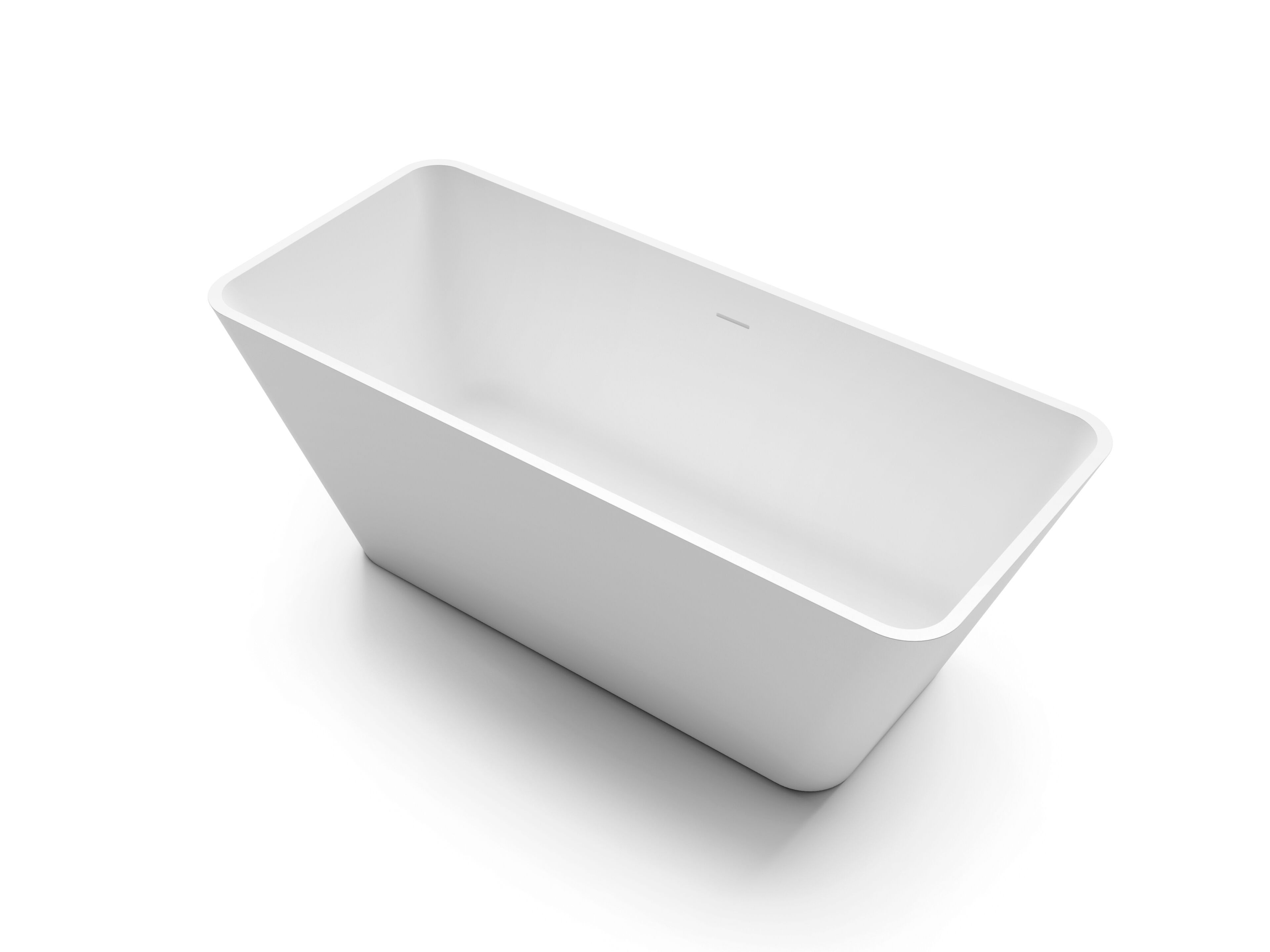 Прямоугольная ванна в центре комнаты в твердой поверхности Gruppo Treesse мебель для ванной комнаты-отдельно стоящие ванны ARCH-00020149 - Вид №1