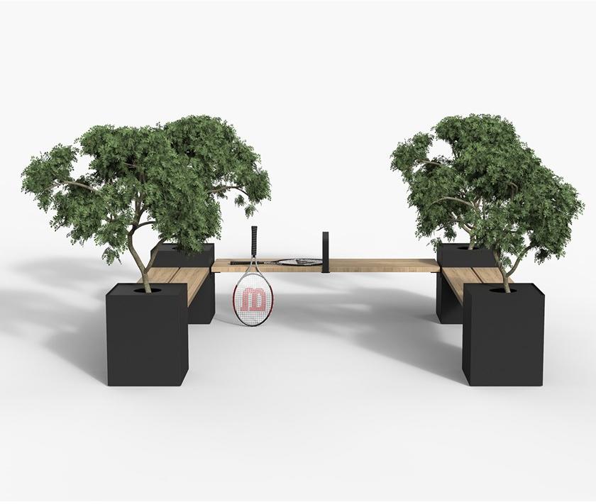 Nola Industrier Модульная скамья со спинкой sun-id-1394034 - Вид №7