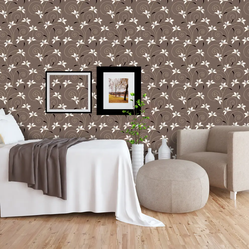 Обои флизелиновые Vilia Вояж коричневые 1.06 м 1145-62 STLM-2083647 - Вид №3