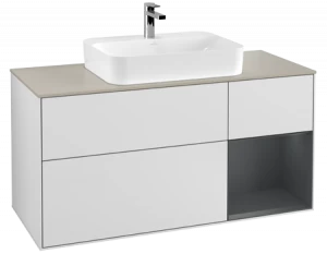 Villeroy&Boch Тумба под раковину Прямоугольная версия F423HGMT Finion White Matt Lacquer