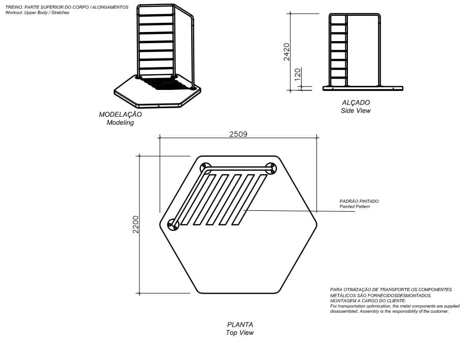 Бетонный тяговый стержень amop EXERCISE ARCH-00053704 - Вид №2