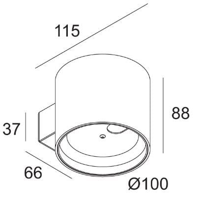 Диммируемый светодиодный настенный светильник Deltalight ORBIT LED ARCH-00054138 - Вид №8