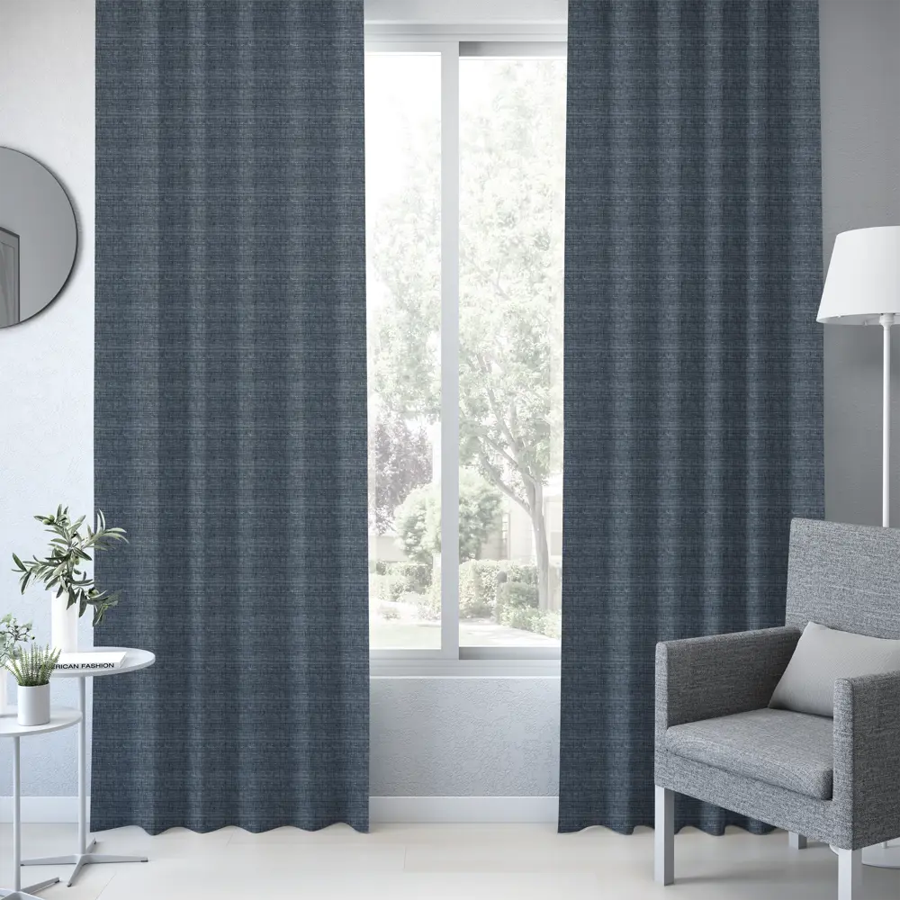 Штора на ленте Bern 160x260 см цвет тёмно-синий 82922154 STLM-2072037 INSPIRE  - Вид №1