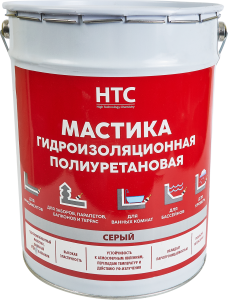 84783425 Мастика гидроизоляционная полиуретановая 25 кг цвет серый STLM-0055077 HTC