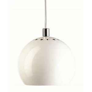 1115006006001 Лампа подвесная ball, 16хD18 см, белая глянцевая Frandsen