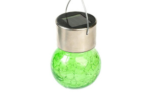 17797150 Садовый фонарь на солнечной батарее " Зеленая", 60 х 90 мм, 1 led, стекло 2997293 LUAZON Лампочка