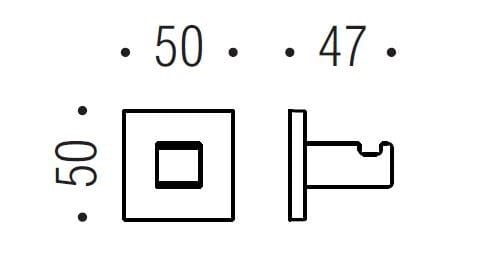 Вешалка для одежды Cromall® Colombo Design современные ручки ARCH-00021035 - Вид №1