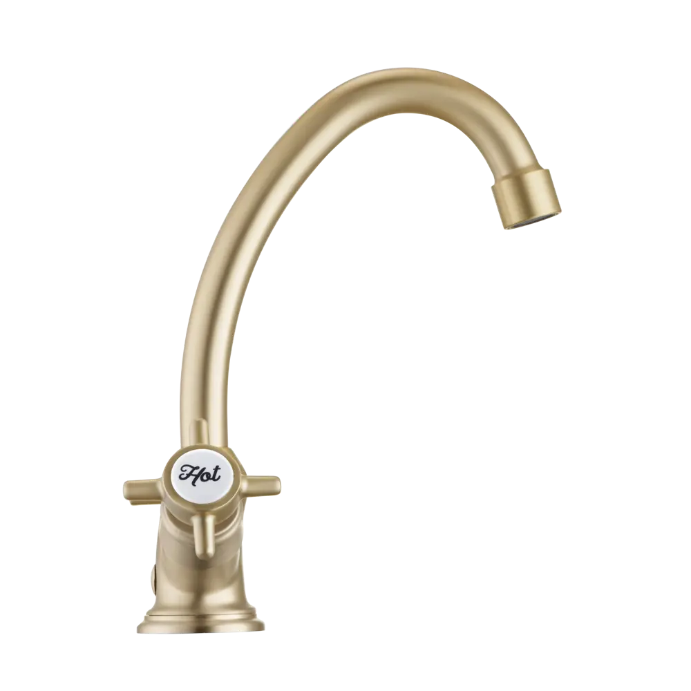 Смеситель Sensea Mauna для раковины с экономичным аэратором в золотом исполнении 84507598 STLM-0974608 - Вид №4