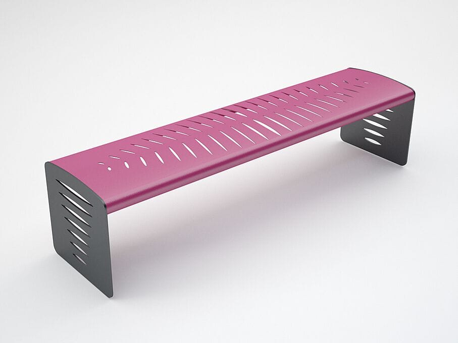 Стальная скамья без спинки CITYSì перо ARCH-00100729