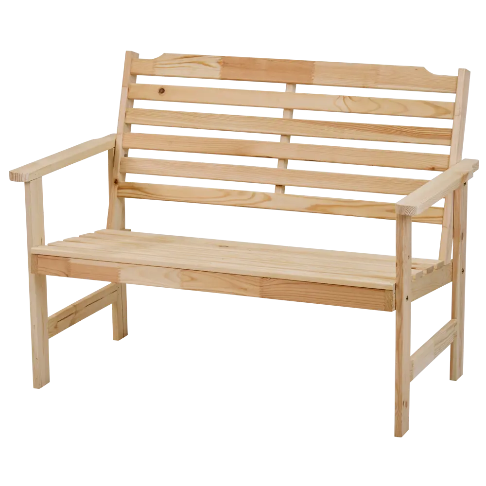 Скамья-софа садовая Стэнхамн 57х112х84 см дерево бежевый Santreyd STLM-2188147