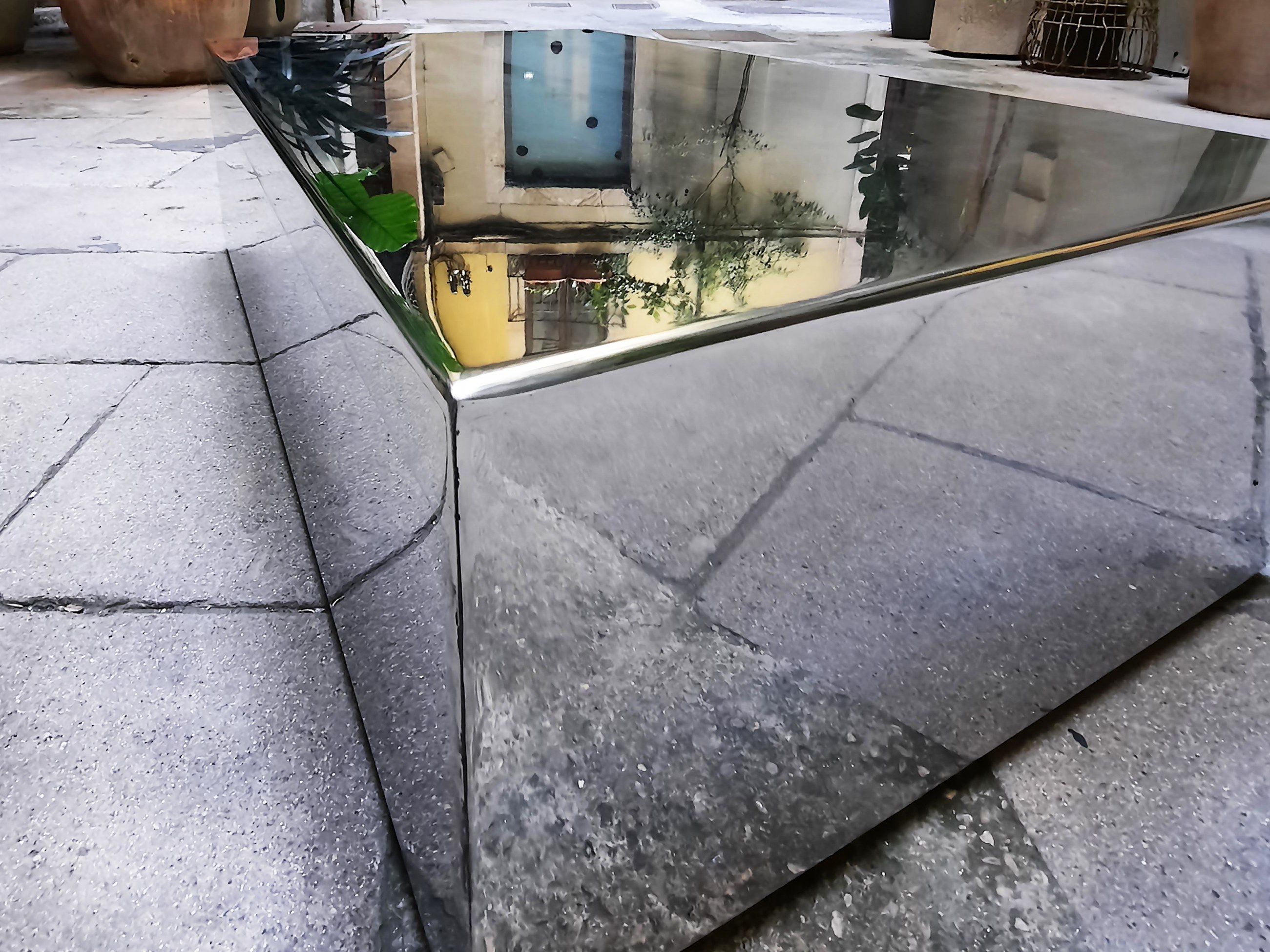 Прямоугольный журнальный столик из нержавеющей стали ICI ET LÀ Metal furniture ARCH-00081461 - Вид №5