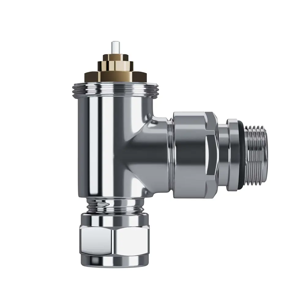 Термостатический комплект для радиатора угловой Royal Thermo Design Pro 1/2" латунь цвет хром STLM-2138538 - Вид №3