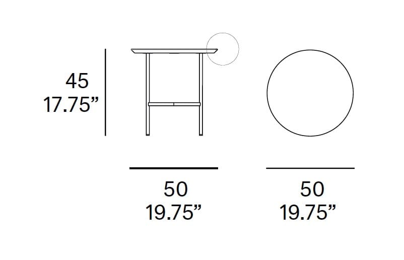 Круглый садовый столик Dekton® EXPORMIM ARCH-00142154 - Вид №9