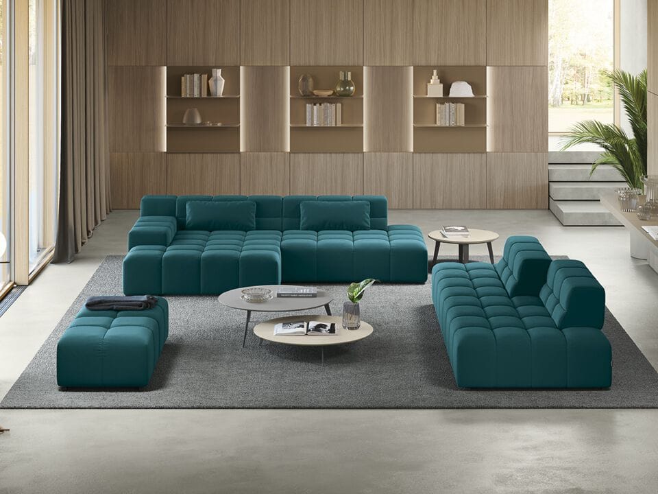 Модульный тканевый диван Febal Casa подпись ARCH-00138855