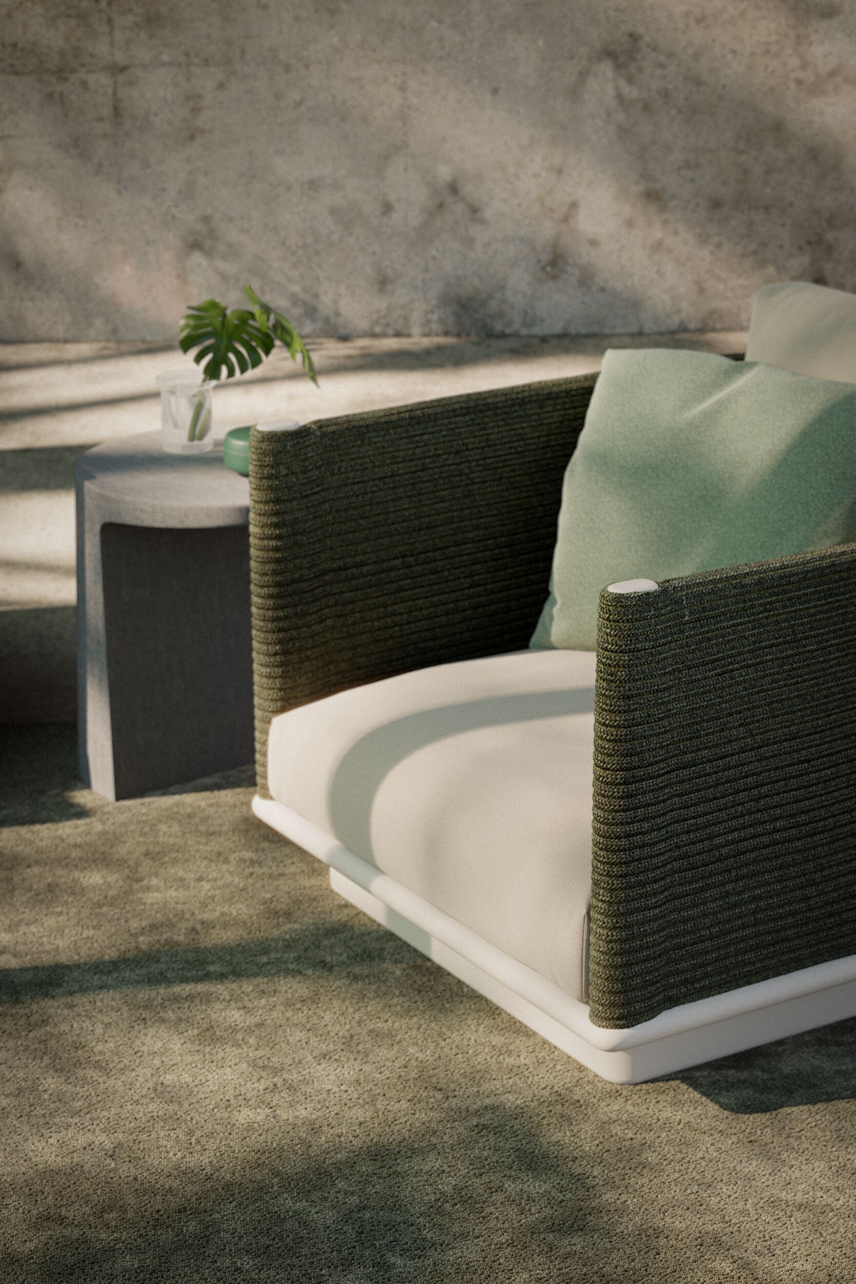 Круглый бетонный журнальный столик Kettal ARCH-00100911 - Вид №8