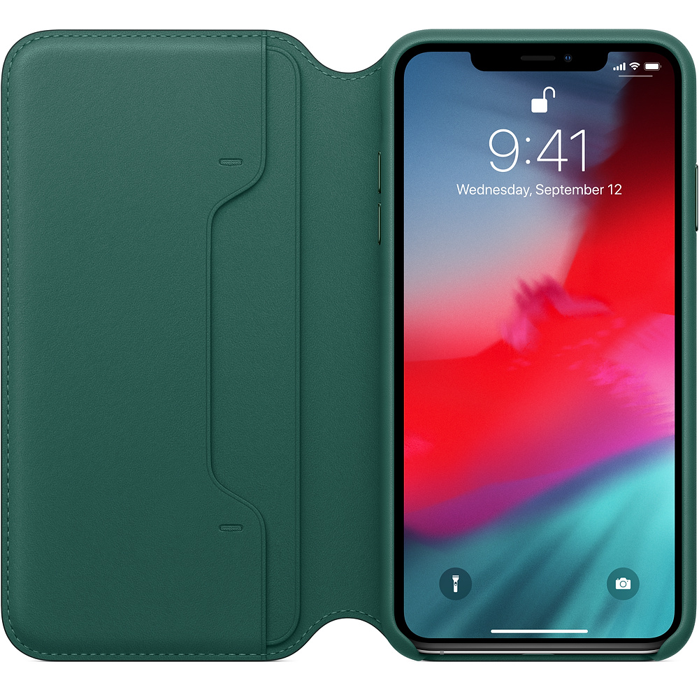 MRX42ZM/A Iphone xs max leather folio - forest green Apple Santreyd  - Вид №2