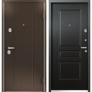 Дверь входная металлическая Контроль Хит, 950 мм, правая, цвет венге