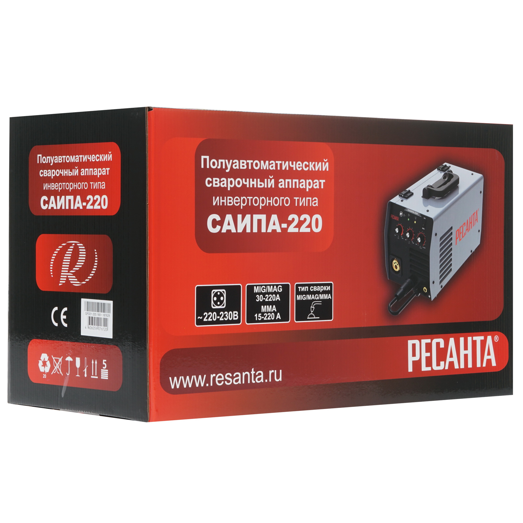 Сварочный аппарат Ресанта САИПА-220 1173171 STDN-0010432 - Вид №12