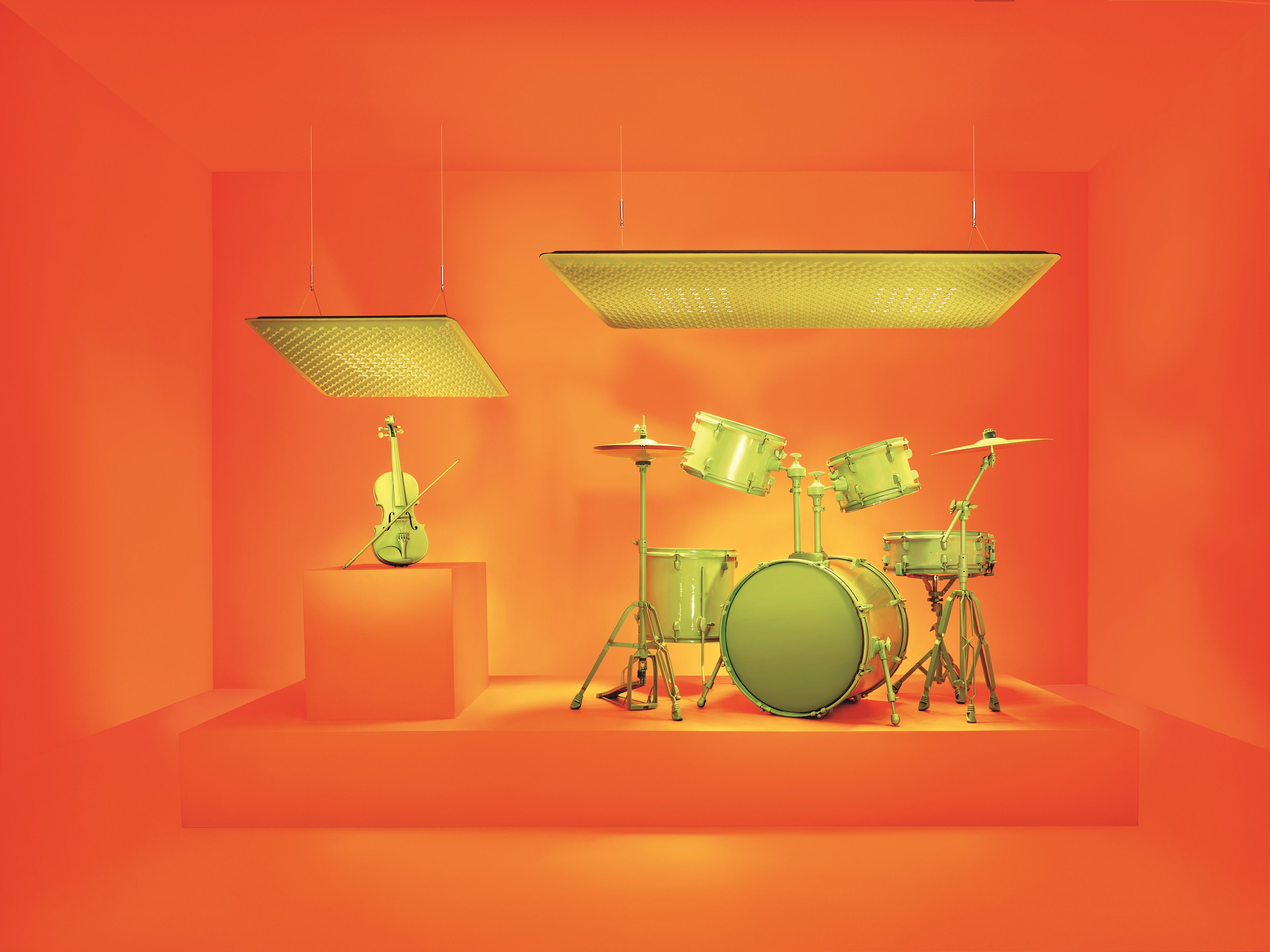 Акустическая подвесная панель / тканевая подвесная лампа Artemide Eggboard ARCH-00091720 - Вид №15