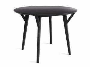 Обеденный стол круглый черный дуб, черный 102 см Circle THE IDEA  210020 Черный
