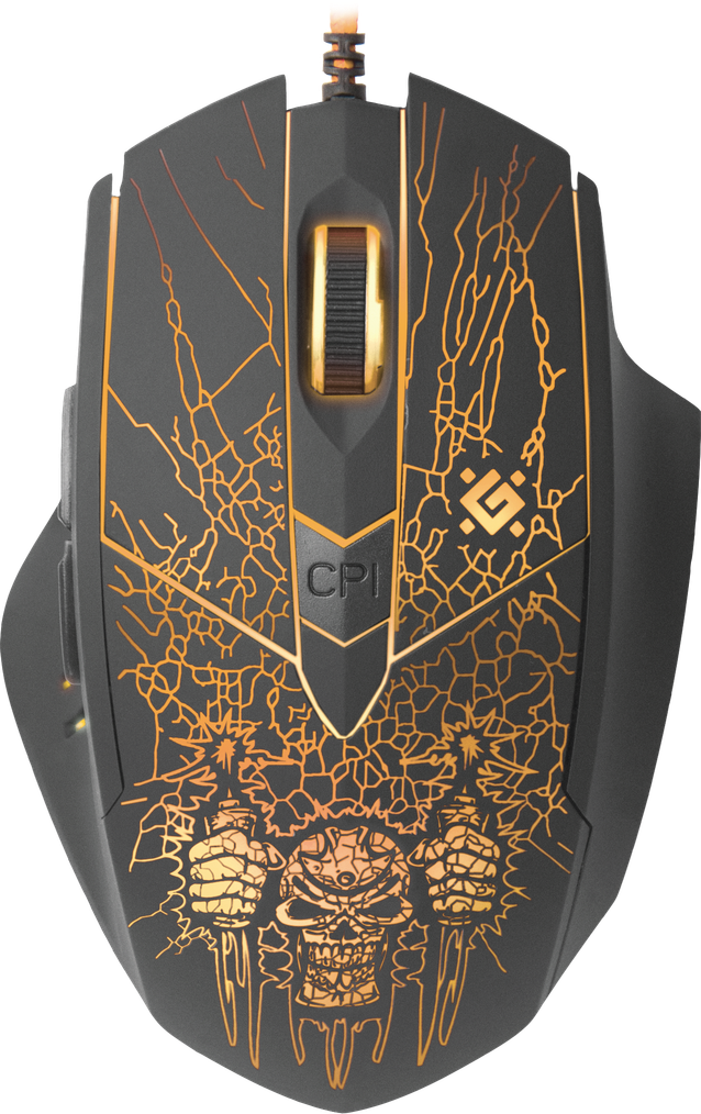 52260 проводная игровая мышь doom fighter gm-260l оптика,6кнопок,800-3200dpi Defender Santreyd  - Вид №1