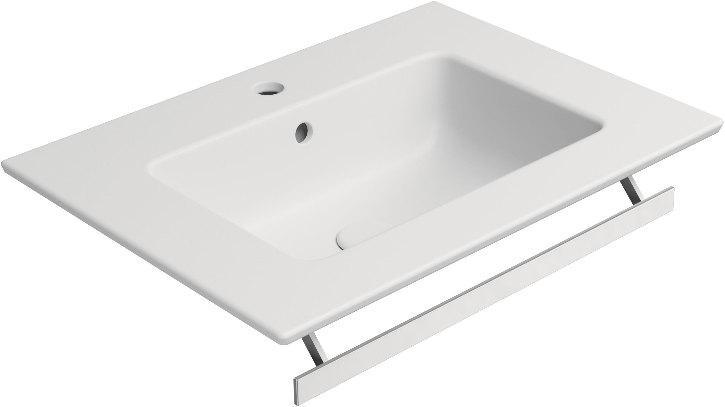 Прямоугольная раковина с держателем для полотенец GSI ceramica чистый ARCH-00106489 - Вид №8