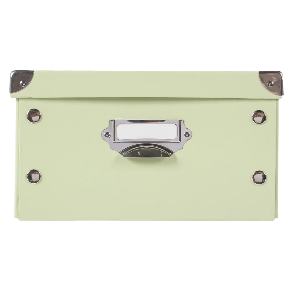 Коробка 37.5x15x27.5 см, картон цвет зеленый STORIDEA STLM-2039025 - Вид №2