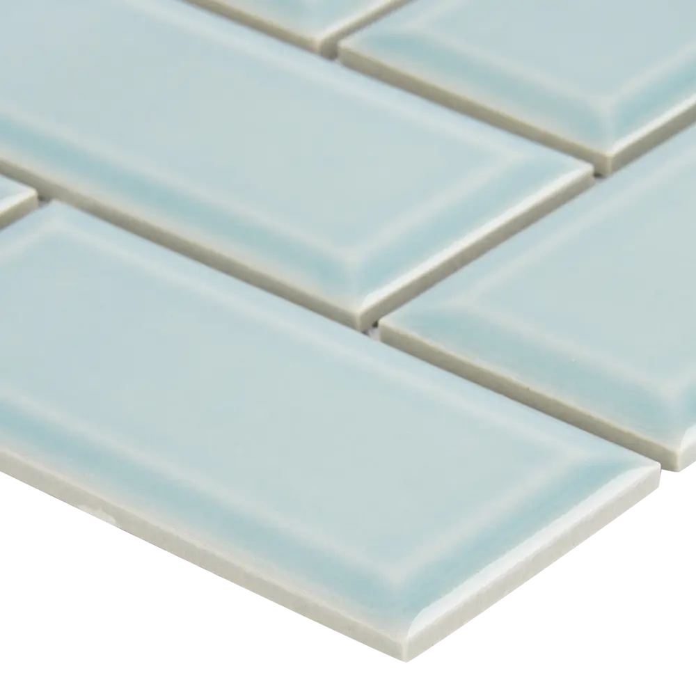 Фарфоровая мозаика ARTENS Metro в бирюзовом цвете для интерьера 82661956 STLM-0033161 - Вид №3