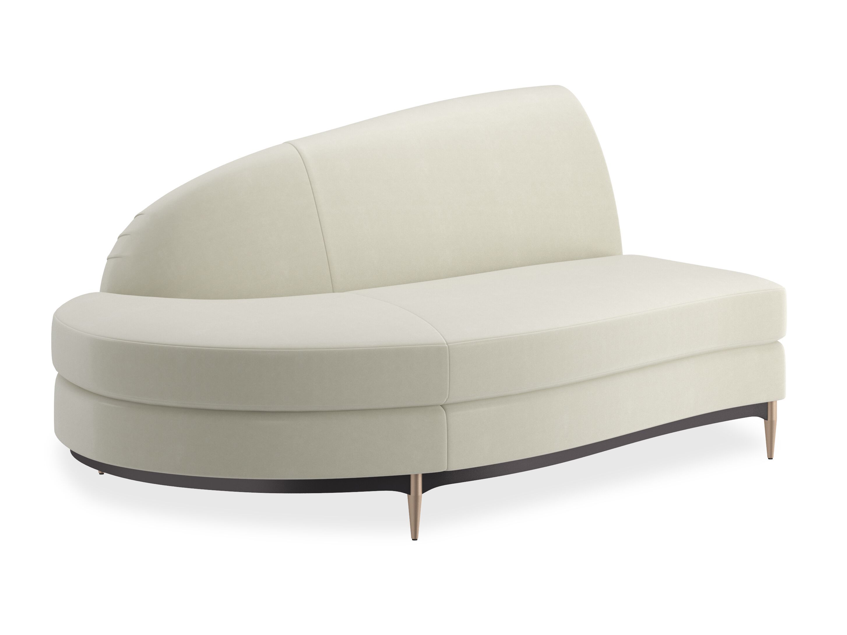 2-местный бархатный изогнутый диван Caracole Three'S Company Laf ARCH-00040578