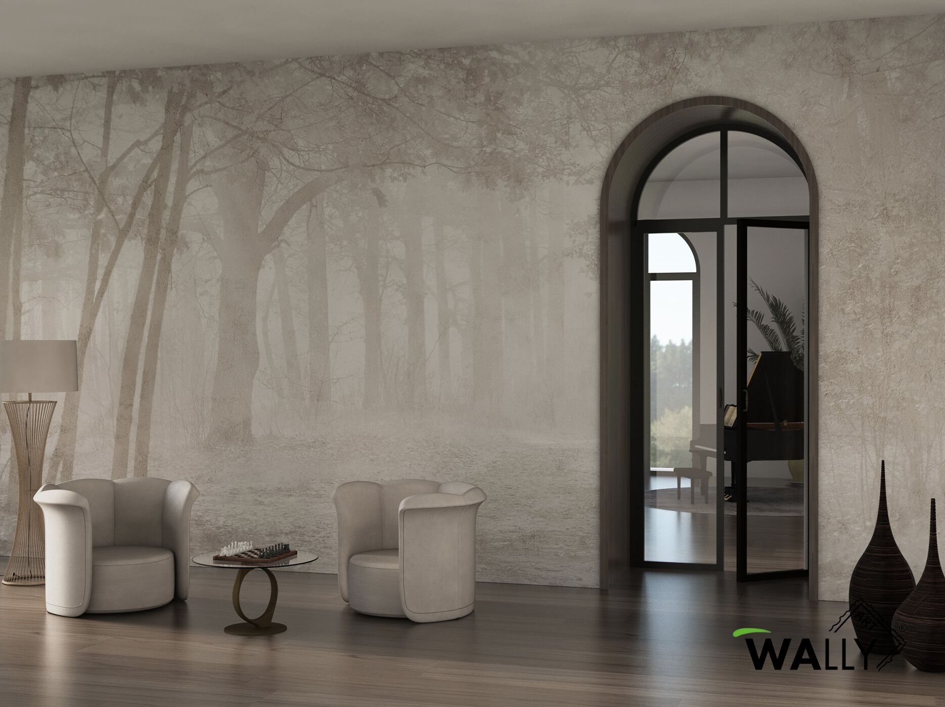 Моющиеся нетканые обои WALLYART Lacollection ARCH-00038366